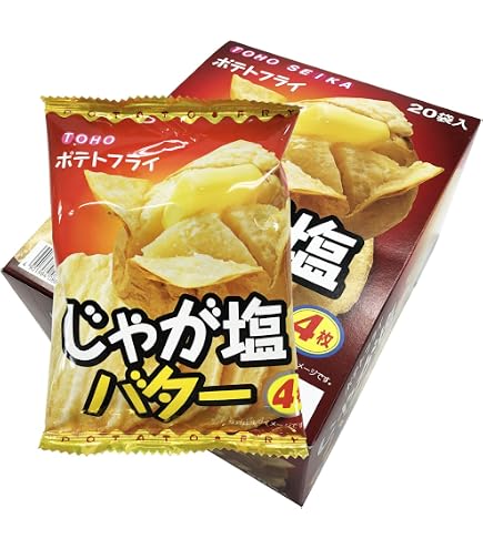 Amazon.co.jp: 東豊製菓 ポテトフライ じゃが塩バター味 4枚×40袋